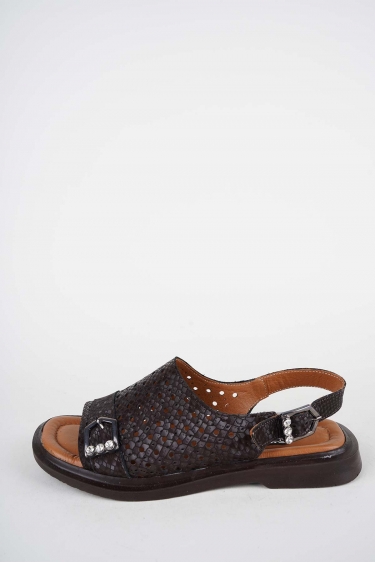 Hakiki Deri Yok Kadın Dolgu Topuklu Sandalet 261200502