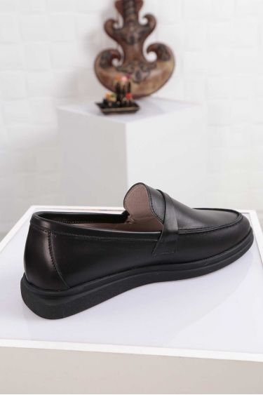 Hakiki Deri Siyah Kadın Casual Ayakkabı 212209115