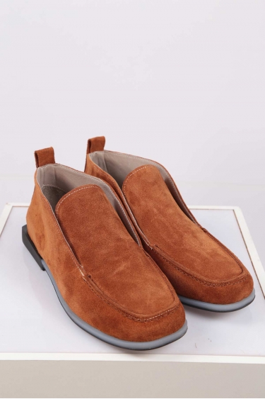 Hakiki Deri Taba Süet Kadın Kısa Bot 212209203