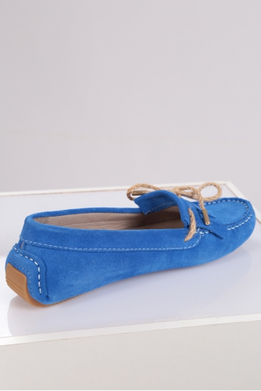 Hakiki Deri Saks Süet Kadın Makosen Ayakkabı 221209109