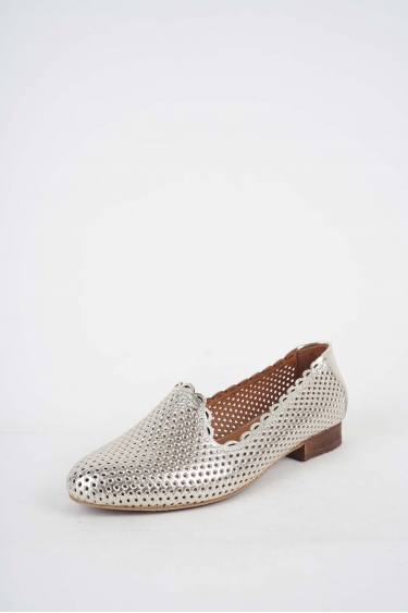 Hakiki Deri Altın Kadın Babet Ayakkabı 251214103