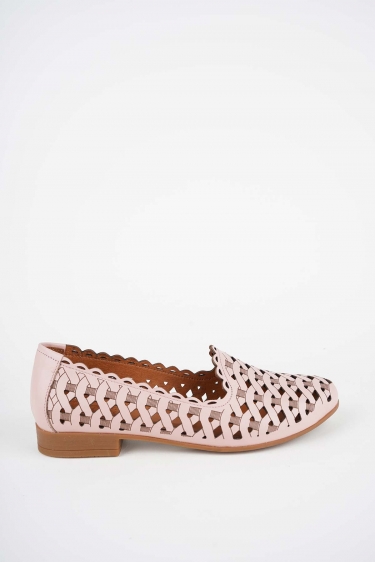 Hakiki Deri Pudra Kadın Babet Ayakkabı 261214104