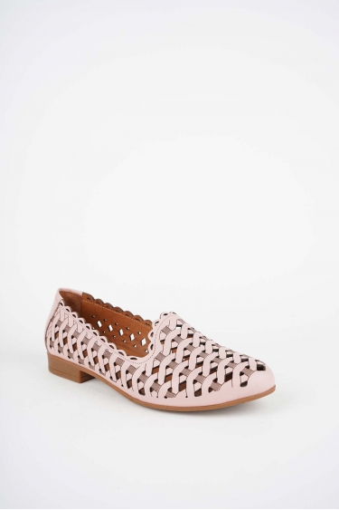 Hakiki Deri Pudra Kadın Babet Ayakkabı 261214104