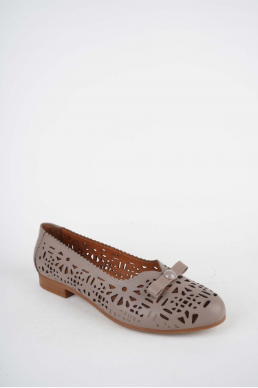 Hakiki Deri Vizon Kadın Babet Ayakkabı 261214109