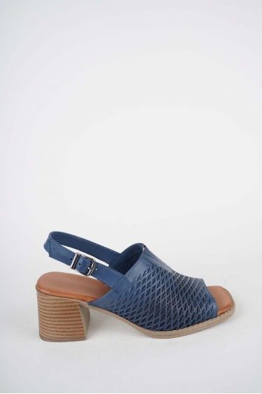 Hakiki Deri Laci Kadın Topuklu Sandalet 261215502