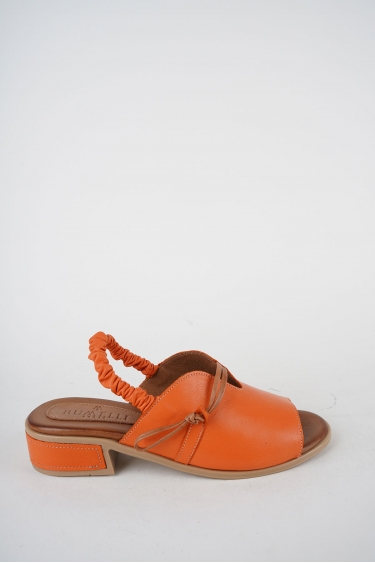 Hakiki Deri Oranj Kadın Topuklu Sandalet 261215503 Hakiki Deri Oranj Kadın Topuklu Sandalet 261215503