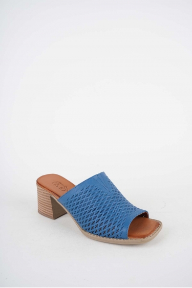 Hakiki Deri Laci Kadın Topuklu Terlik 261215601