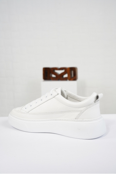 Hakiki Deri Beyaz Kadın Sneaker Ayakkabı 212220101