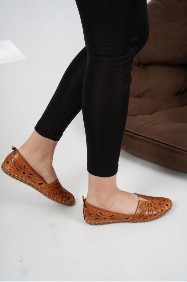 Hakiki Deri Taba Kadın Comfort Ayakkabı 231220101