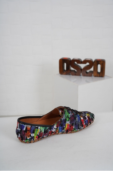 Hakiki Deri Multi Renkli Siyah Kadın Comfort Ayakkabı 231220104