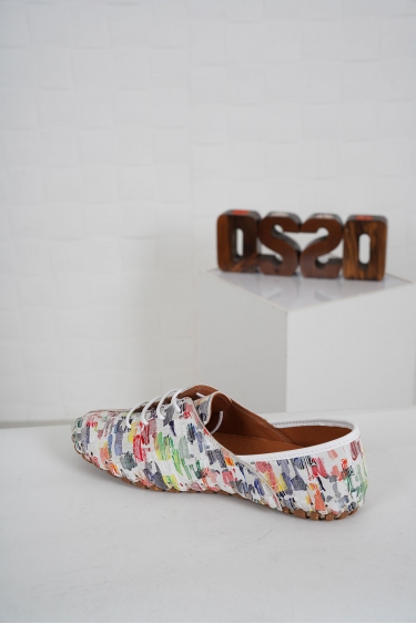 Hakiki Deri Multi Renkli Beyaz Kadın Comfort Ayakkabı 231220104