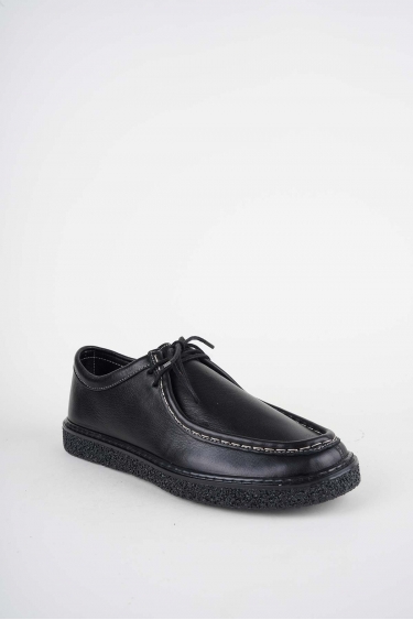 Hakiki Deri Siyah Kadın Casual Ayakkabı 231220112