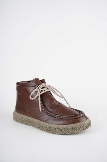 Hakiki Deri Kahve Kadın Casual Bot 232220204