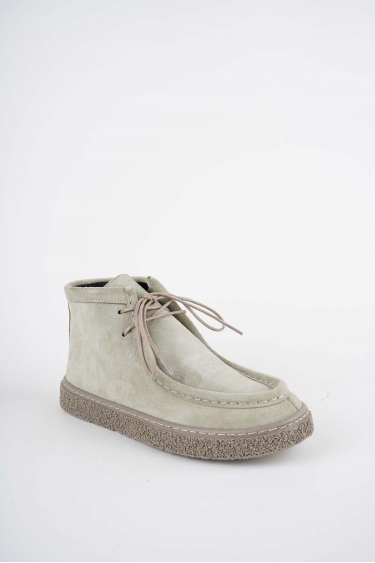 Hakiki Deri Bej Süet Kadın Casual Bot 232220204