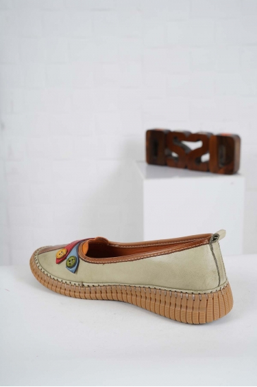 Hakiki Deri Avokado Kadın Comfort Ayakkabı 241220101