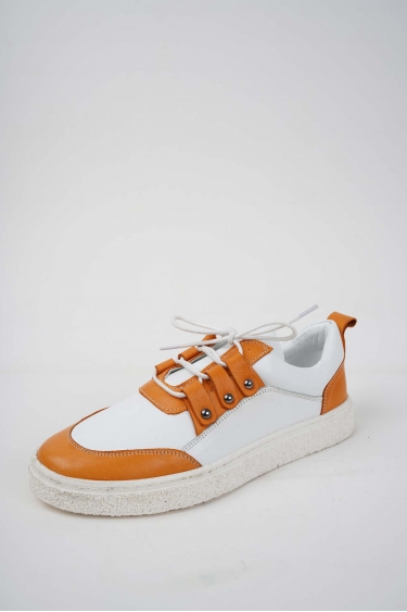 Hakiki Deri Beyaz-516 Kadın Casual Ayakkabı 241220105