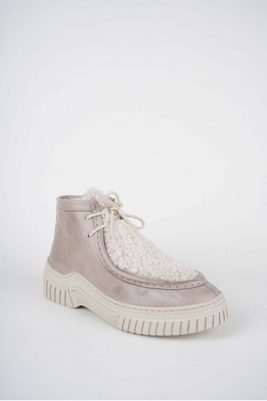 Hakiki Deri Açık Vizon Kadın Casual Bot 242220204