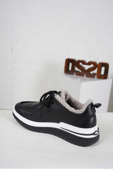 Hakiki Deri Siyah Kadın Casual Ayakkabı 242225100