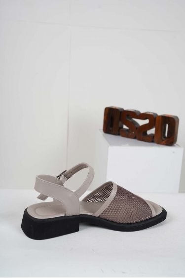 Hakiki Deri Vizon Kadın Topuklu Sandalet 241229518