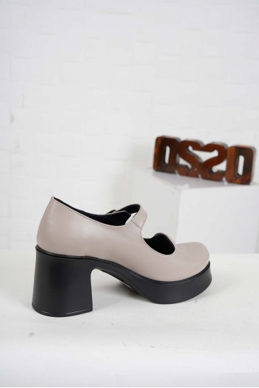 Hakiki Deri Vizon Kadın Topuklu Ayakkabı 242229100