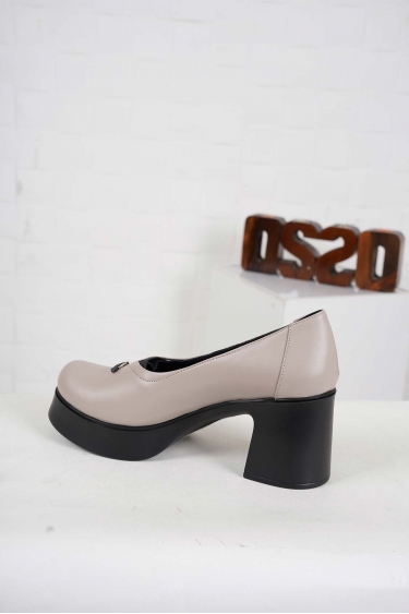 Hakiki Deri Vizon Kadın Topuklu Ayakkabı 242229102