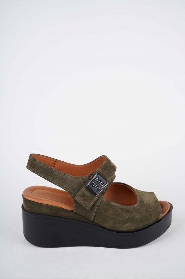 Hakiki Deri Yok Kadın Dolgu Topuklu Sandalet 261229514