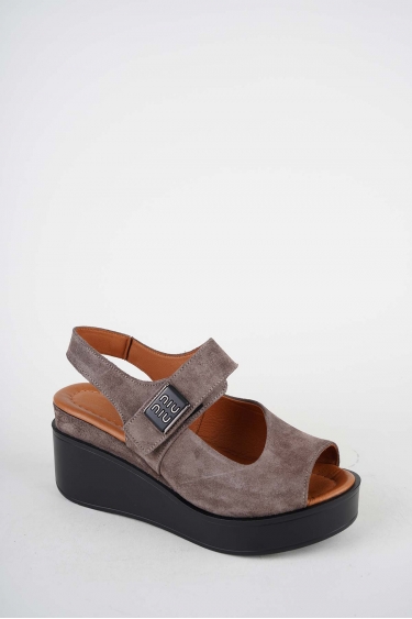 Hakiki Deri Yok Kadın Dolgu Topuklu Sandalet 261229514