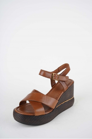 Hakiki Deri Yok Kadın Dolgu Topuklu Sandalet 261504Z504