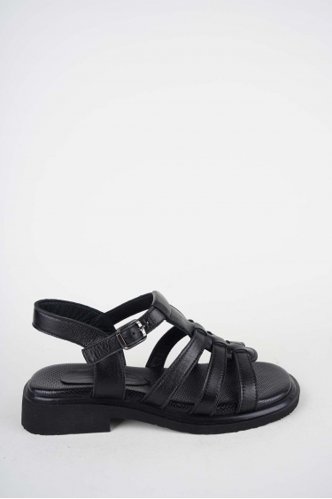 Hakiki Deri Yok Kadın Alçak Topuklu Sandalet 261504Z506