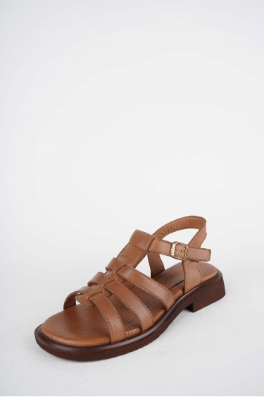 Hakiki Deri Yok Kadın Alçak Topuklu Sandalet 261504Z506