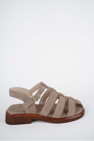 Hakiki Deri Yok Kadın Alçak Topuklu Sandalet 261504Z508