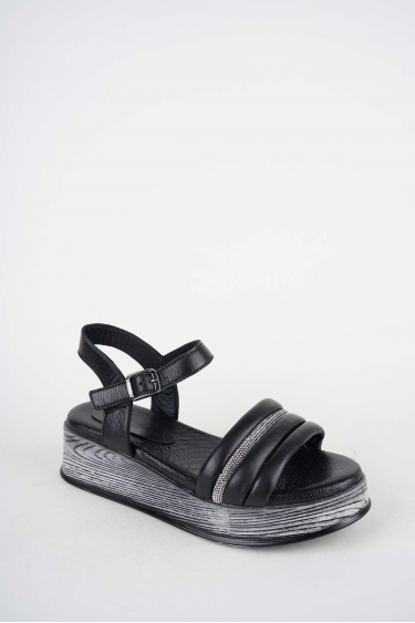 Hakiki Deri Yok Kadın Dolgu Topuklu Sandalet 261504Z514