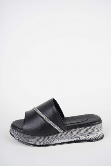 Hakiki Deri Yok Kadın Dolgu Topuklu Terlik 261504Z608