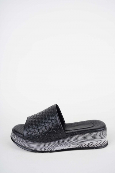 Hakiki Deri Yok Kadın Dolgu Topuklu Terlik 261504Z609