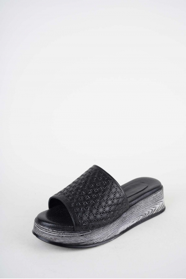 Hakiki Deri Yok Kadın Dolgu Topuklu Terlik 261504Z609