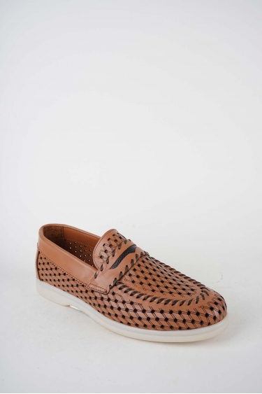 Hakiki Deri Taba Kadın Makosen Ayakkabı 261507Z102