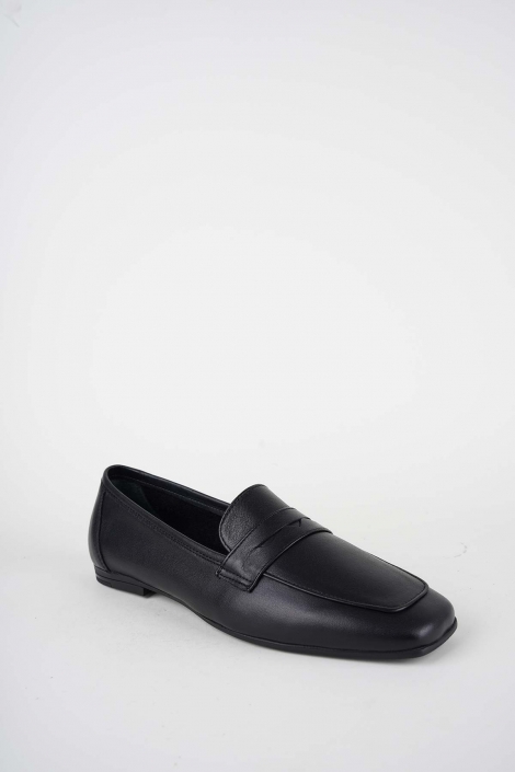 Hakiki Deri Siyah Kadın Babet Ayakkabı 251108103