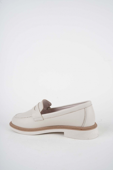 Hakiki Deri Bej Kadın Casual Ayakkabı 261108102