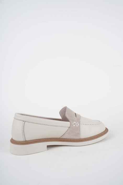 Hakiki Deri Bej Kadın Casual Ayakkabı 261108103