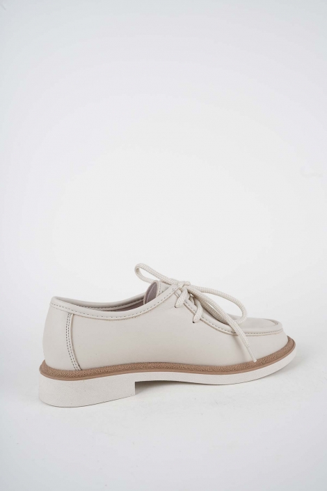 Hakiki Deri Bej Kadın Casual Ayakkabı 261108104