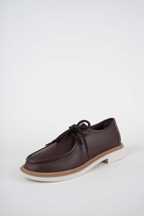 Hakiki Deri Kahve Kadın Casual Ayakkabı 261108104