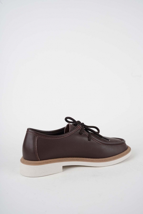 Hakiki Deri Kahve Kadın Casual Ayakkabı 261108104