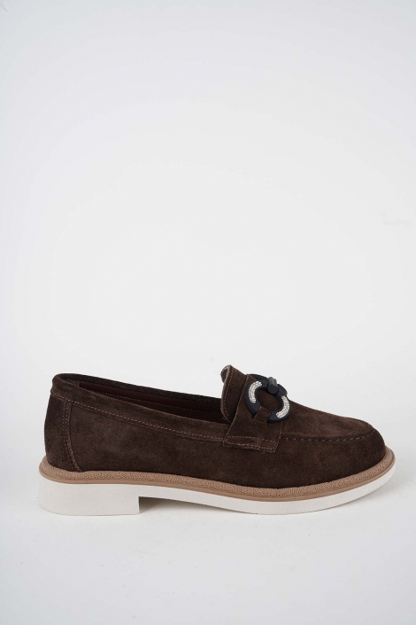 Hakiki Deri Kahve Süet Kadın Casual Ayakkabı 261108105