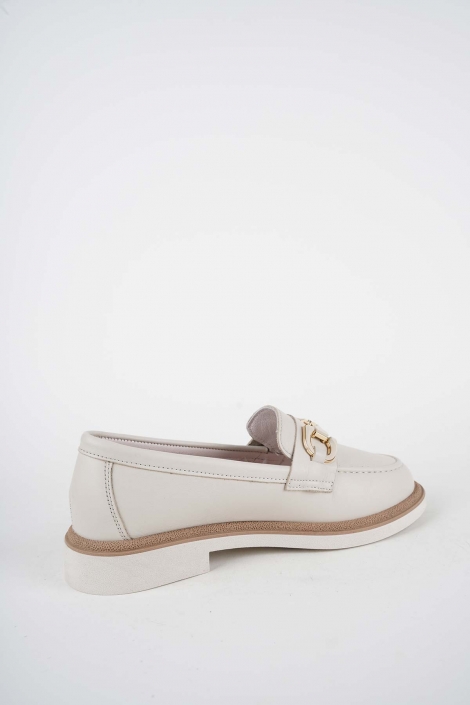 Hakiki Deri Bej Kadın Casual Ayakkabı 261108107