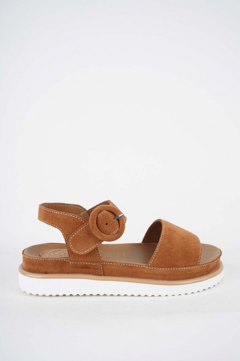 Hakiki Deri Tütün Süet Kadın Casual Sandalet 251111505