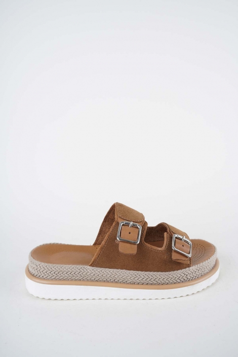 Hakiki Deri Taba Süet Kadın Casual Terlik 261111601