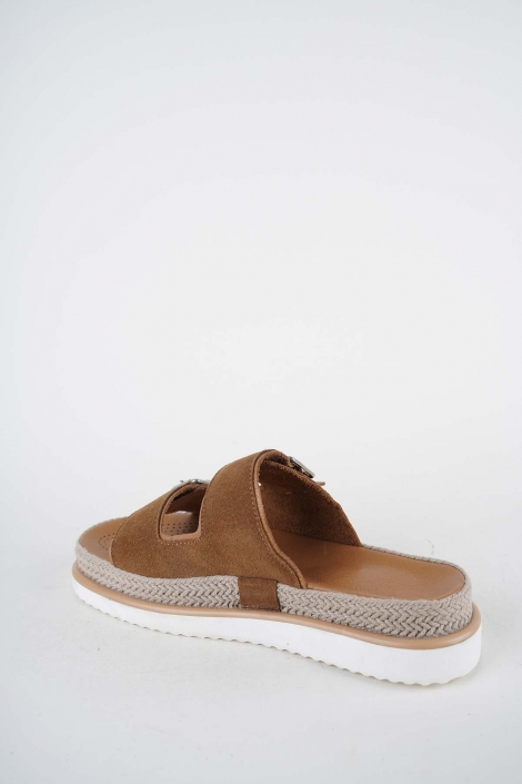 Hakiki Deri Taba Süet Kadın Casual Terlik 261111601