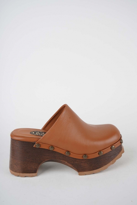 Hakiki Deri Taba Kadın Topuklu Sabo 261114701