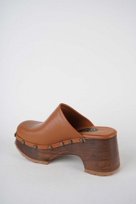 Hakiki Deri Taba Kadın Topuklu Sabo 261114701