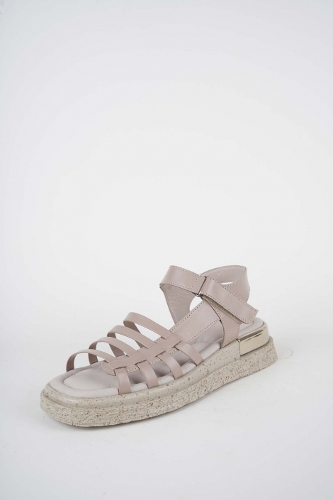 Hakiki Deri Nohut Kadın Düz Sandalet 261118506